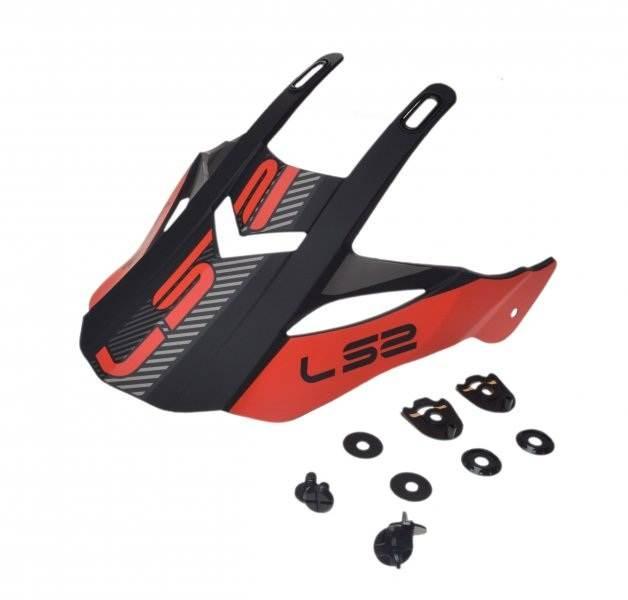 Daszek Kasku Mx436 Evo Adventurer Black Red