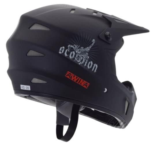 Kask Rowerowy Awina By Moon Bmx M Czarny Mat - zdjęcie 2