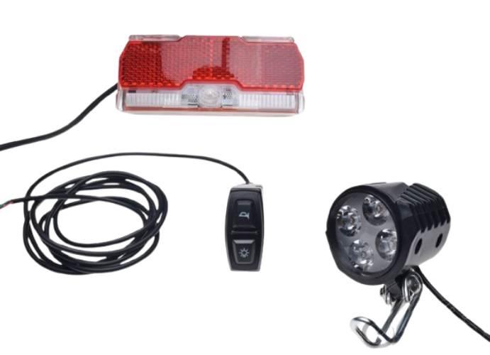 Lampa Przód I Tył Do Hulajnoga E-Bike 12-60V - zdjęcie 2