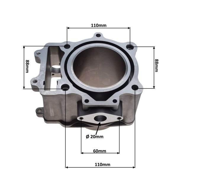 Cylinder Do Cf Moto 500 Kpl | ZCF0020 - zdjęcie 2