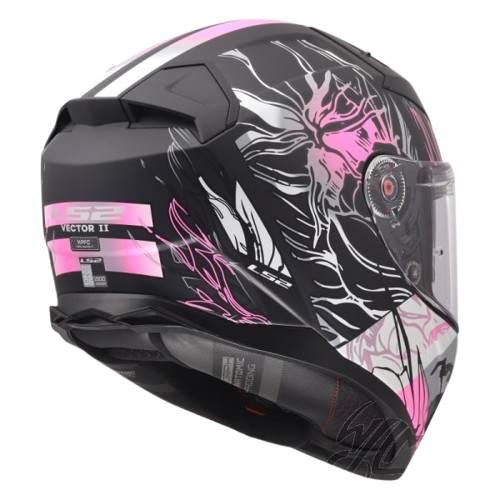 Kask Ls2 Ff811 Vector Ii Darflo Black Pink M - zdjęcie 4