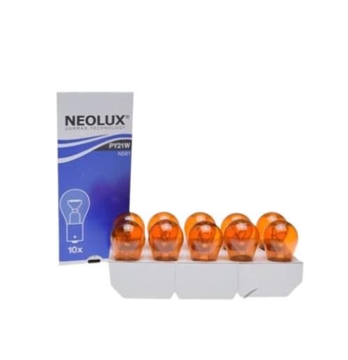Żarówka 12V 21W Bau15S Żółta Opk 10 Szt Neolux
