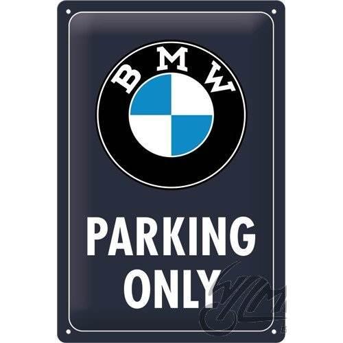Tablica Plakat 20X30 Bmw Parking Only Blue 22444