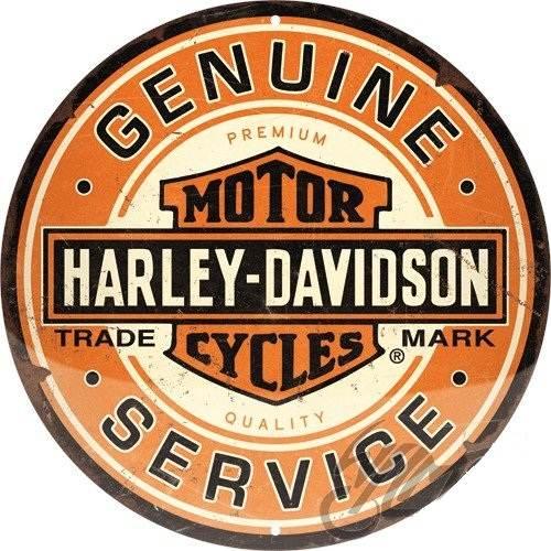 Plakat Okrągły 35Cm Harley Davidson Genuine 25118