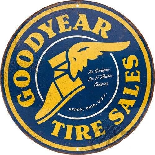 Plakat Okrągły 35Cm Goodyear Tire Sales 25119