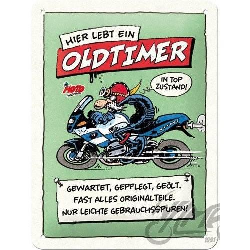 Tablica Plakat 15X20 Motomania Hier Lebt Ein 26319