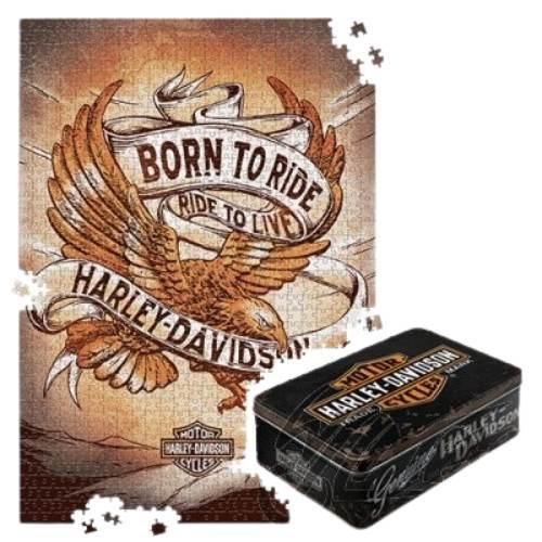 Puszka L Puzzle H-D Born To Ride Eagle 1 56012