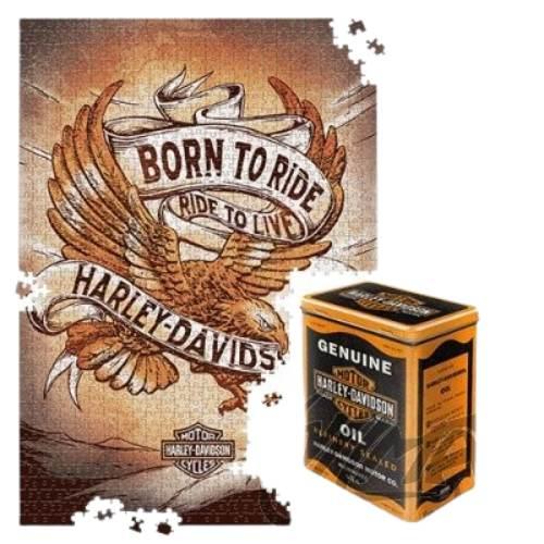Puszka L Puzzle H-D Born To Ride Eagle 3 56014