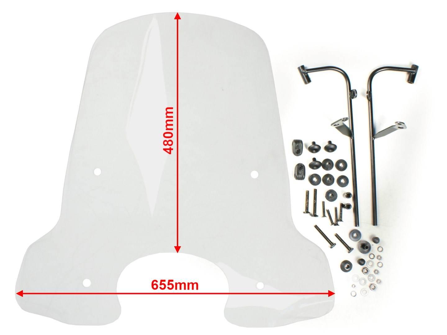 Szyba czołowa skuter-owiewka ym-4287 kymco new lik - zdjęcie 3