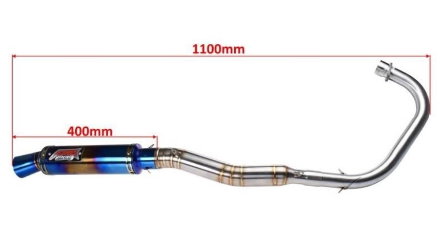 Tłumik romet zetka 125 ccm tuning | RZK8004D - zdjęcie 4