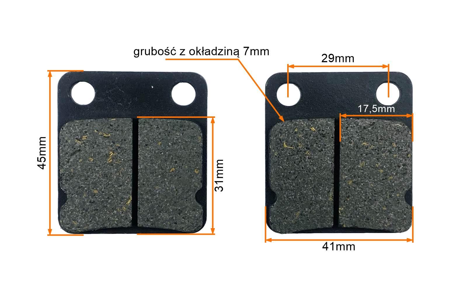 Klocki Hamulcowe Przód Quantum Sowa Baotian Kw Motogeneric - zdjęcie 2