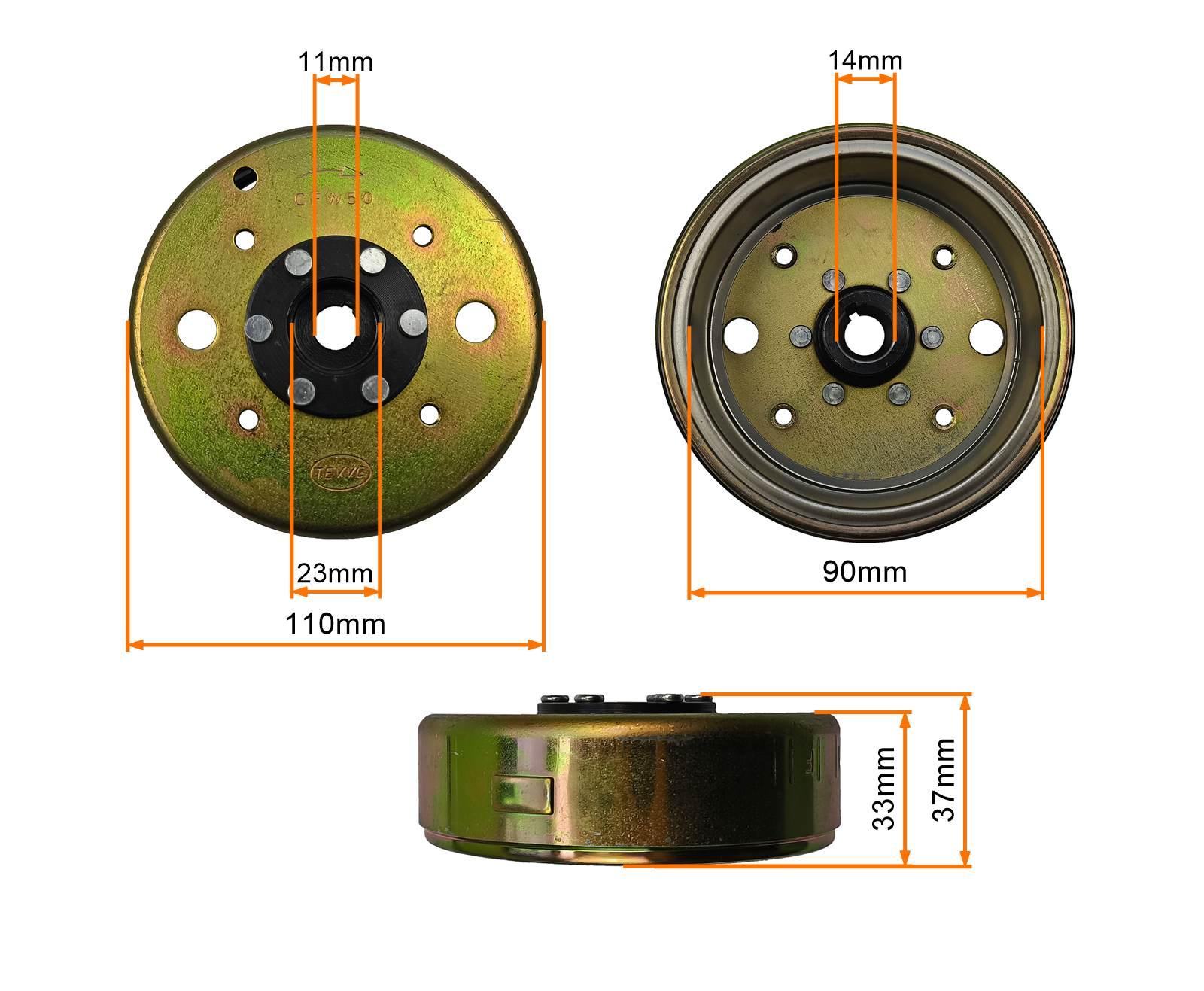 Koło Magnesowe-Magneto Stator Iskrownika 4t Motogeneric - zdjęcie 3