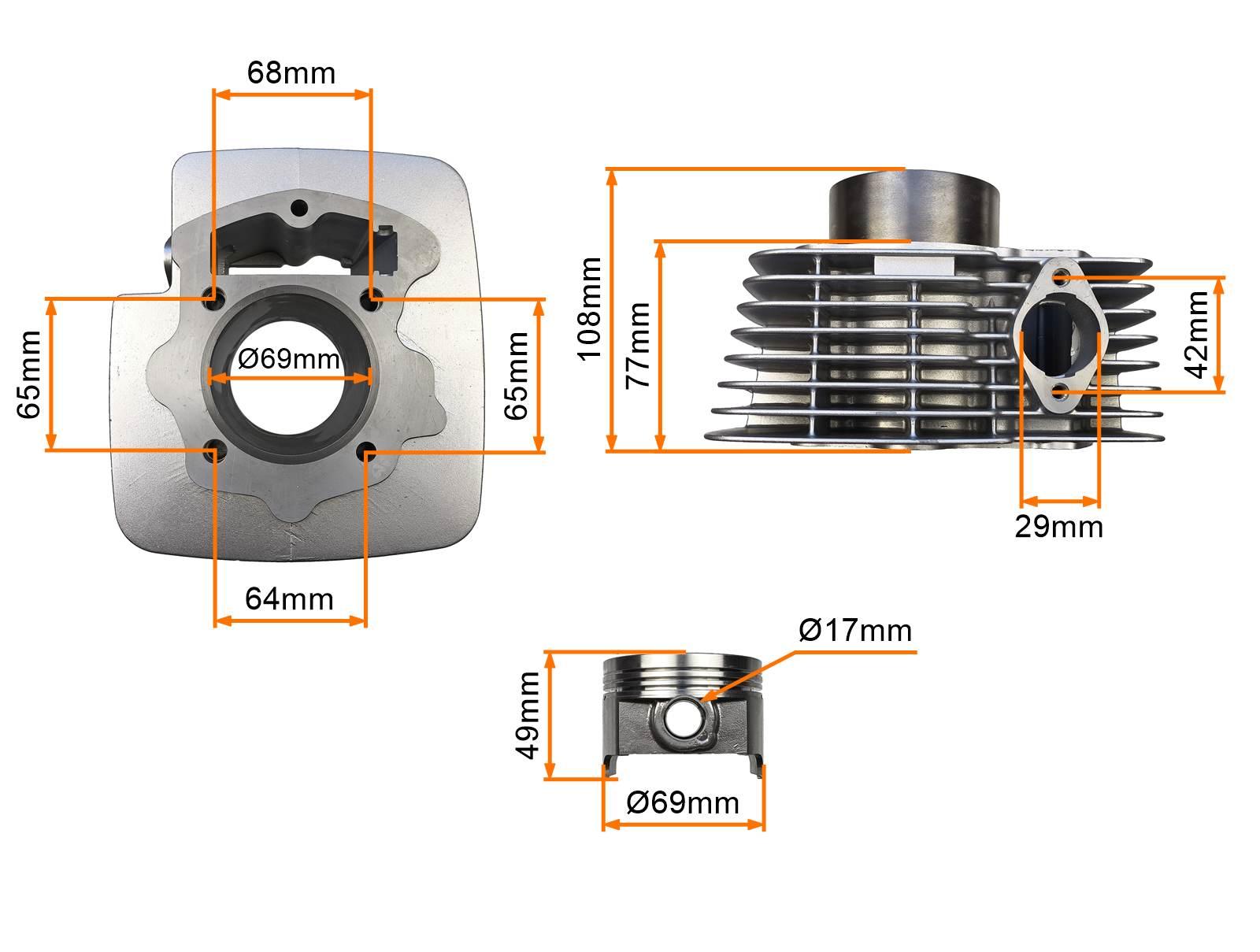 Cylinder Cb250cc Zs 169fmm MotoGeneric | CB250-12 - zdjęcie 5