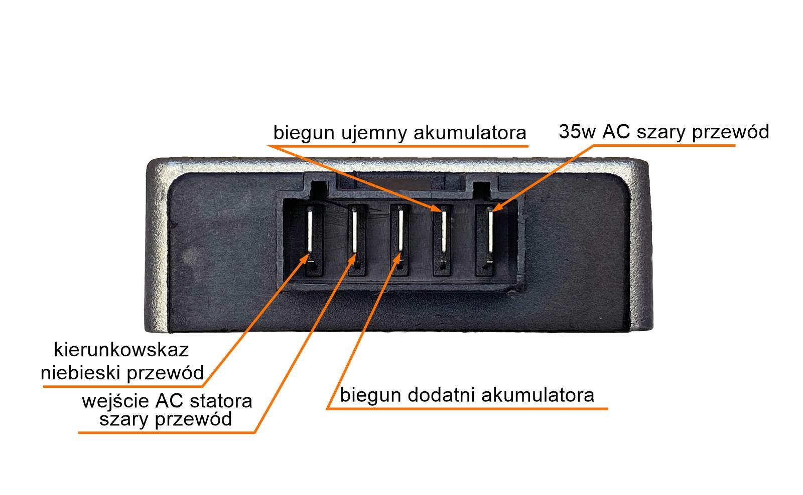 Regulator Napięcia Suzuki Katana Sky50 5pin Motogeneric - zdjęcie 2