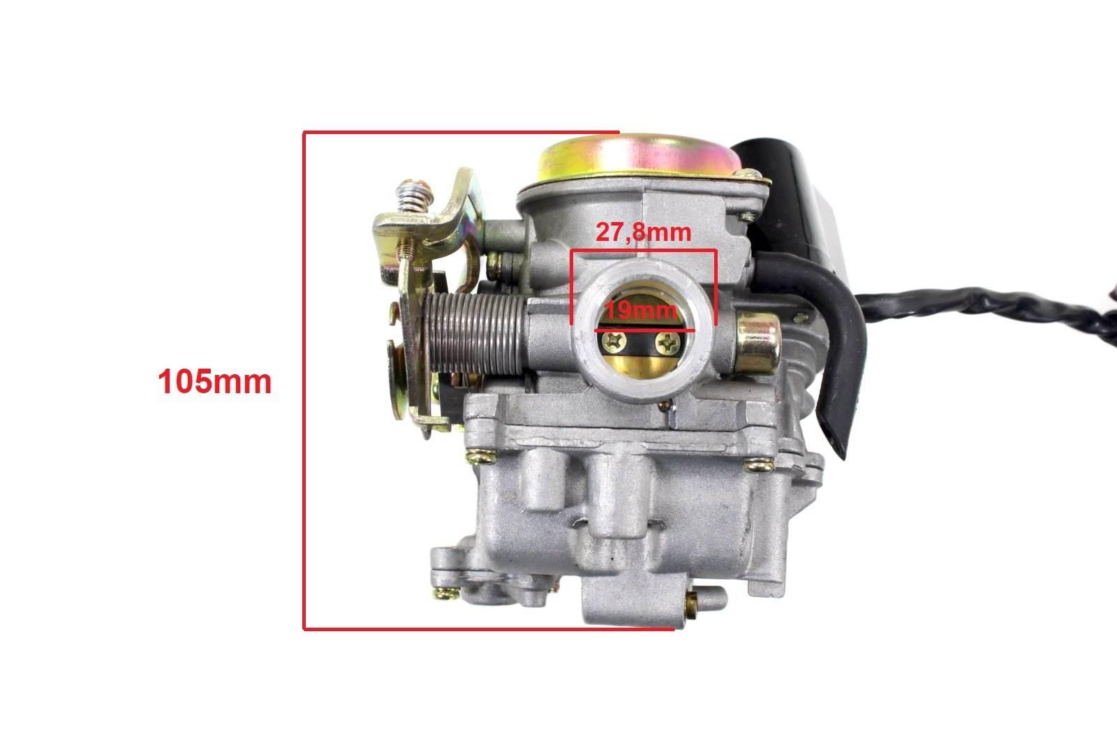 Gaźnik Gy6-60 Skuter 4T Romet Router Keeway Kingway Kymco Zipp Benzer Ru - zdjęcie 2
