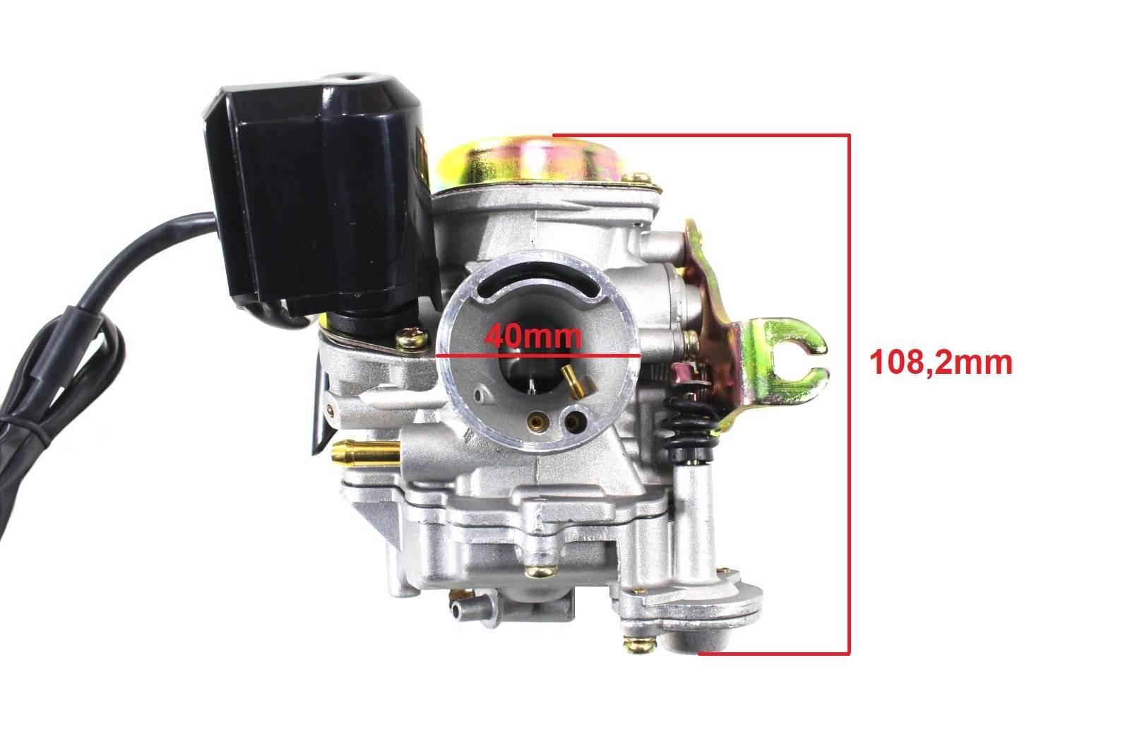 Gaźnik Gy6-80 Skuter 4T Romet Router Keeway Kingway Kymco Zipp Benzer Ru - zdjęcie 2