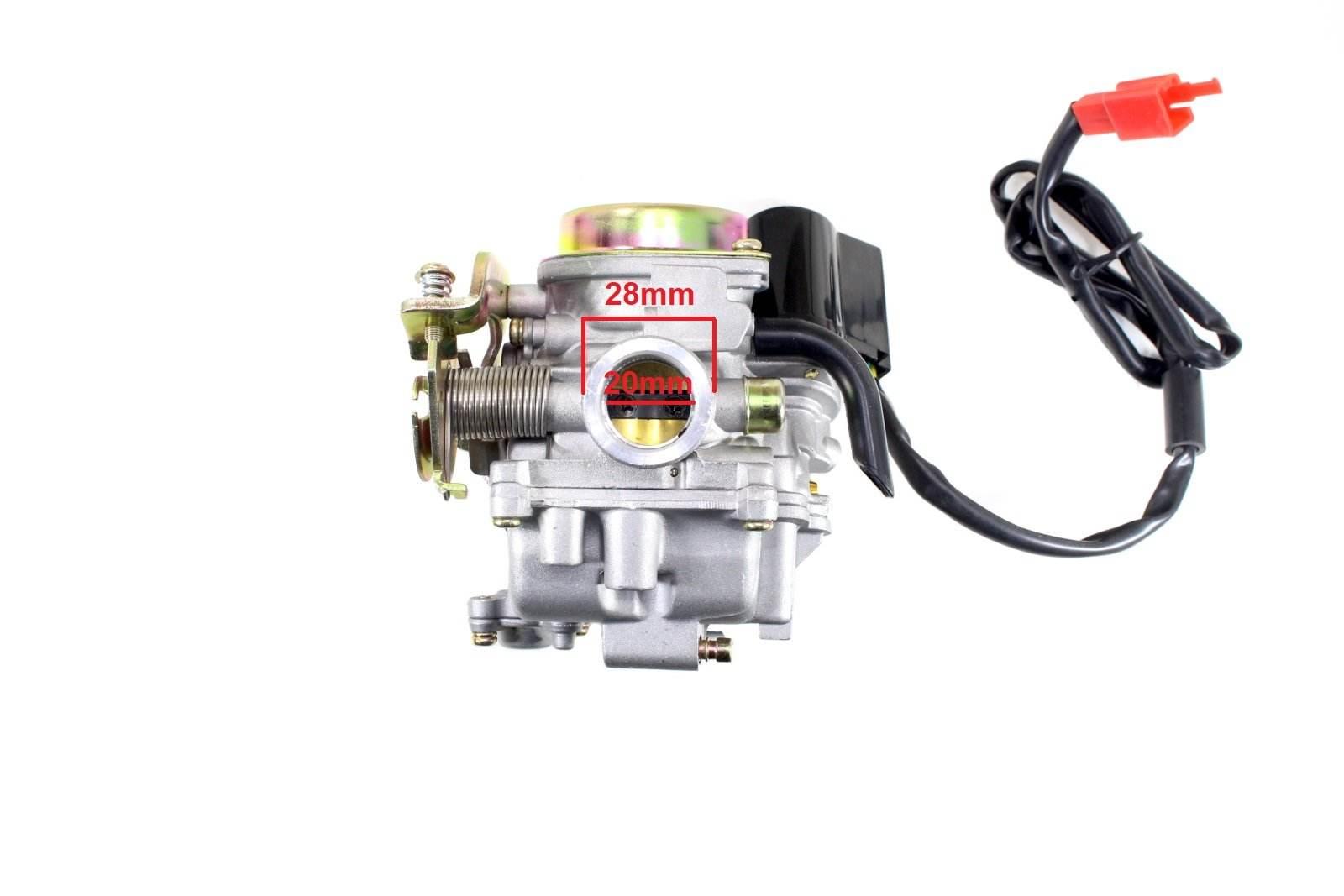 Gaźnik Gy6-100 Skuter 4T Romet Router Keeway Kingway Kymco Zipp Benzer Ru - zdjęcie 2