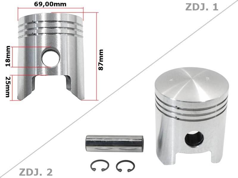 Tłok Mz Ts 250 69,00Mm Nominał Std
