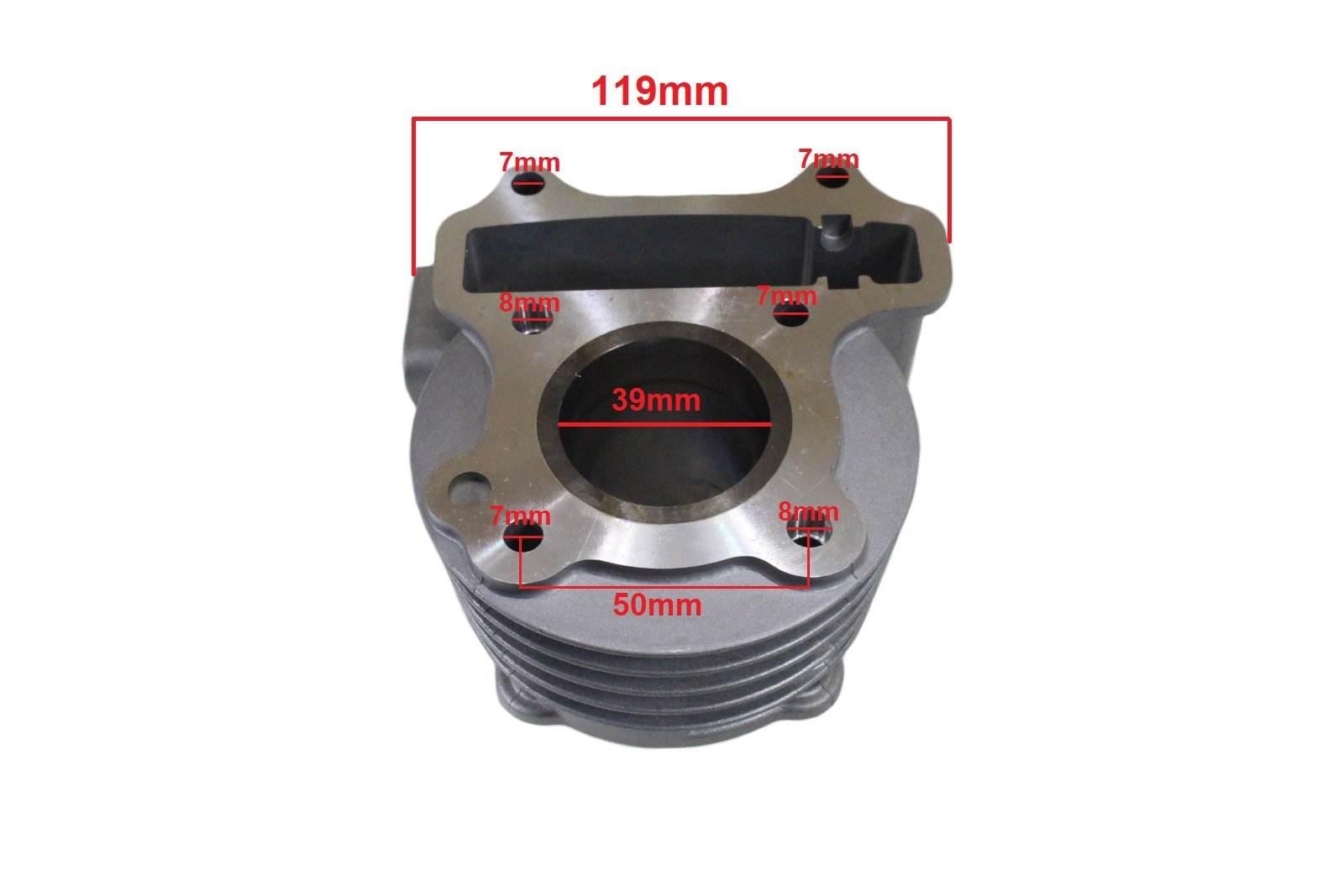 Cylinder Kymco Agility/City/Super 8/Filly 50 39Mm 4T Pin 13Mm Taiwan - zdjęcie 3