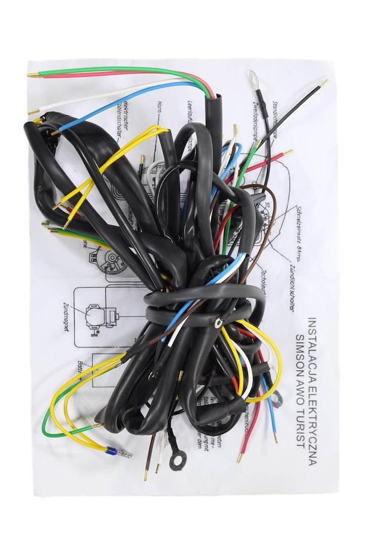 Instalacja Elektryczna Simson Awo 425 Turist Czarna Ml