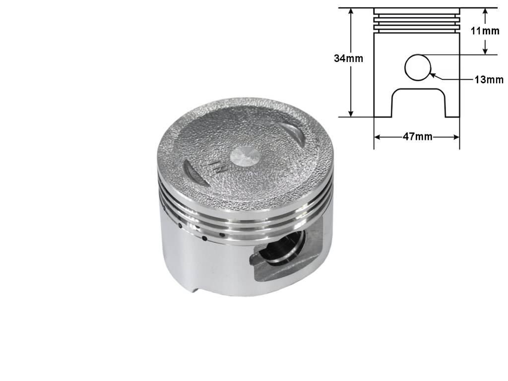 Tłok Gy6-80 47Mm Taiwan Nie Kompletny
