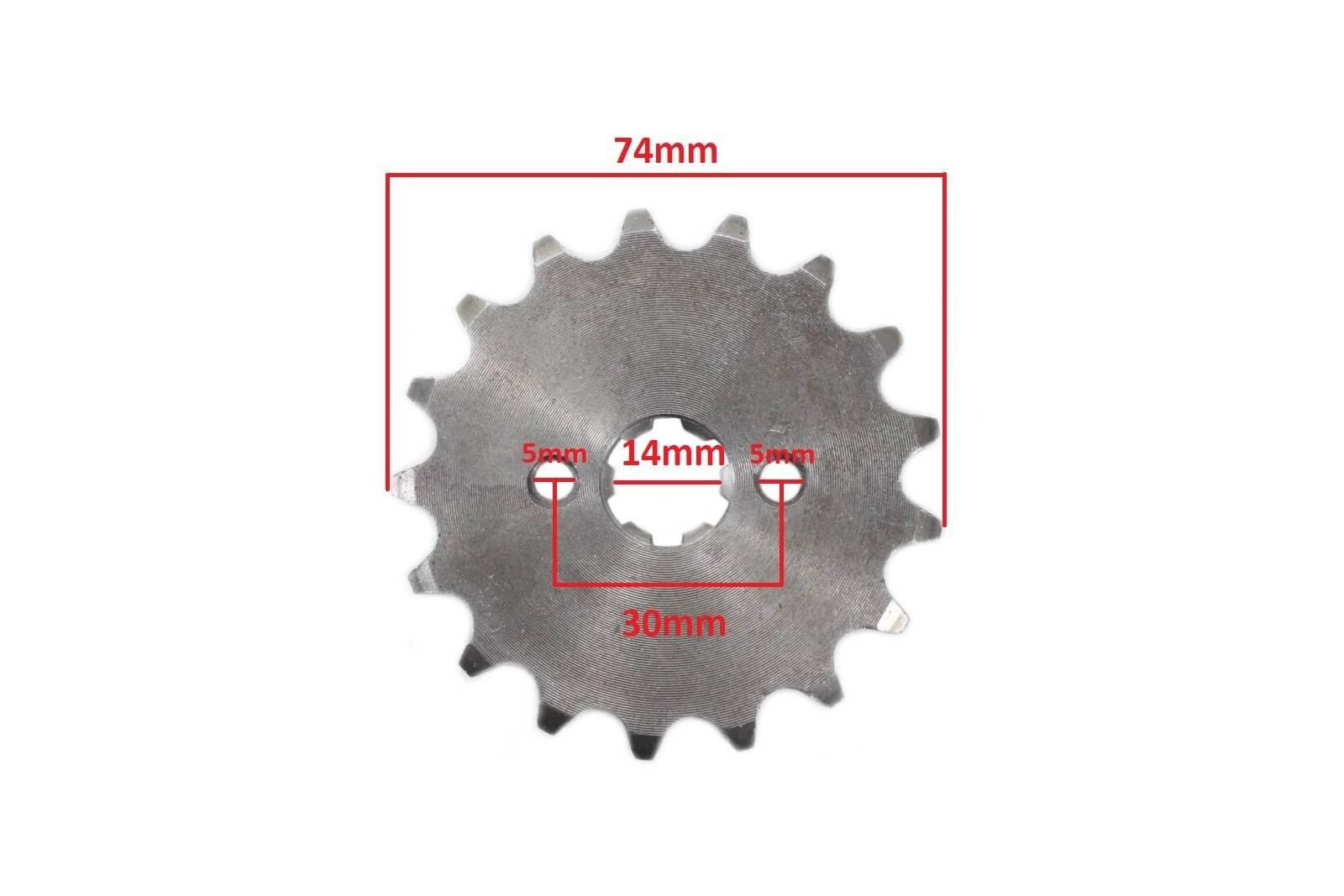 Zębatka Przód 420-17Z 14X17Mm Atv Cross 110/125 Bri - zdjęcie 2