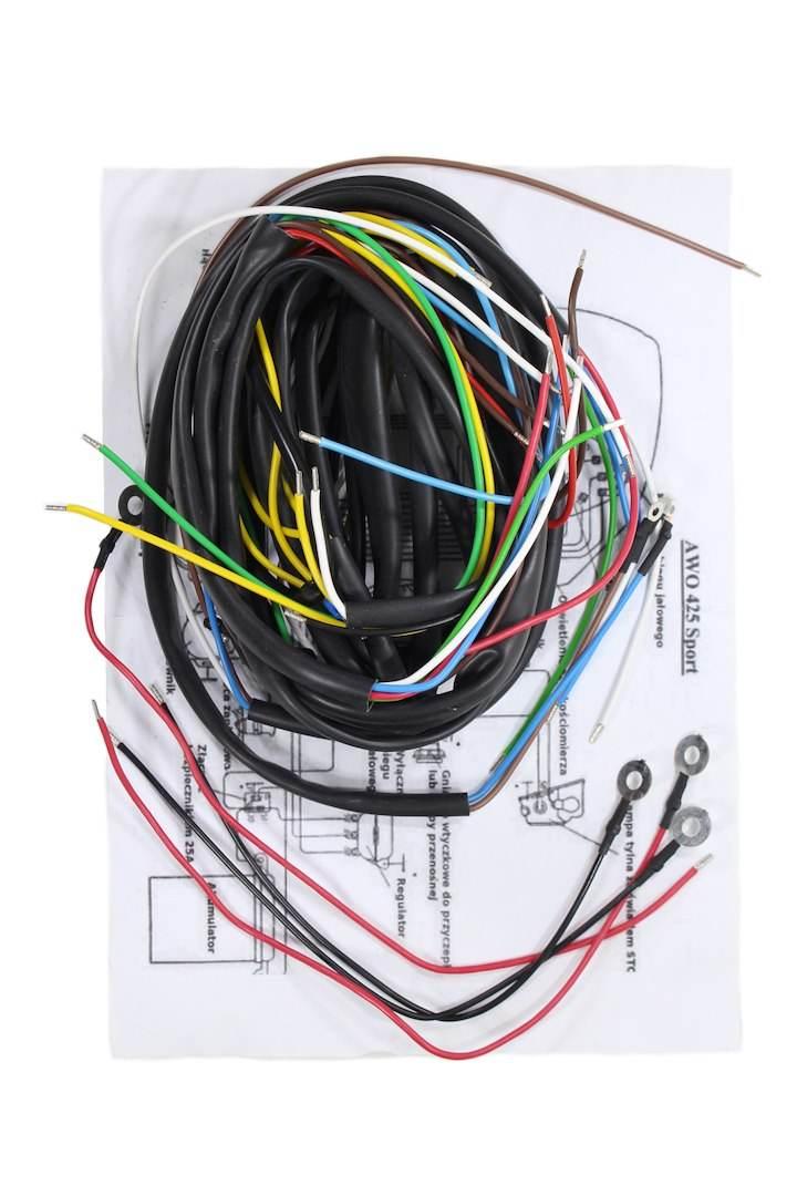 Instalacja Elektryczna Simson Awo 425 Sport Czarna