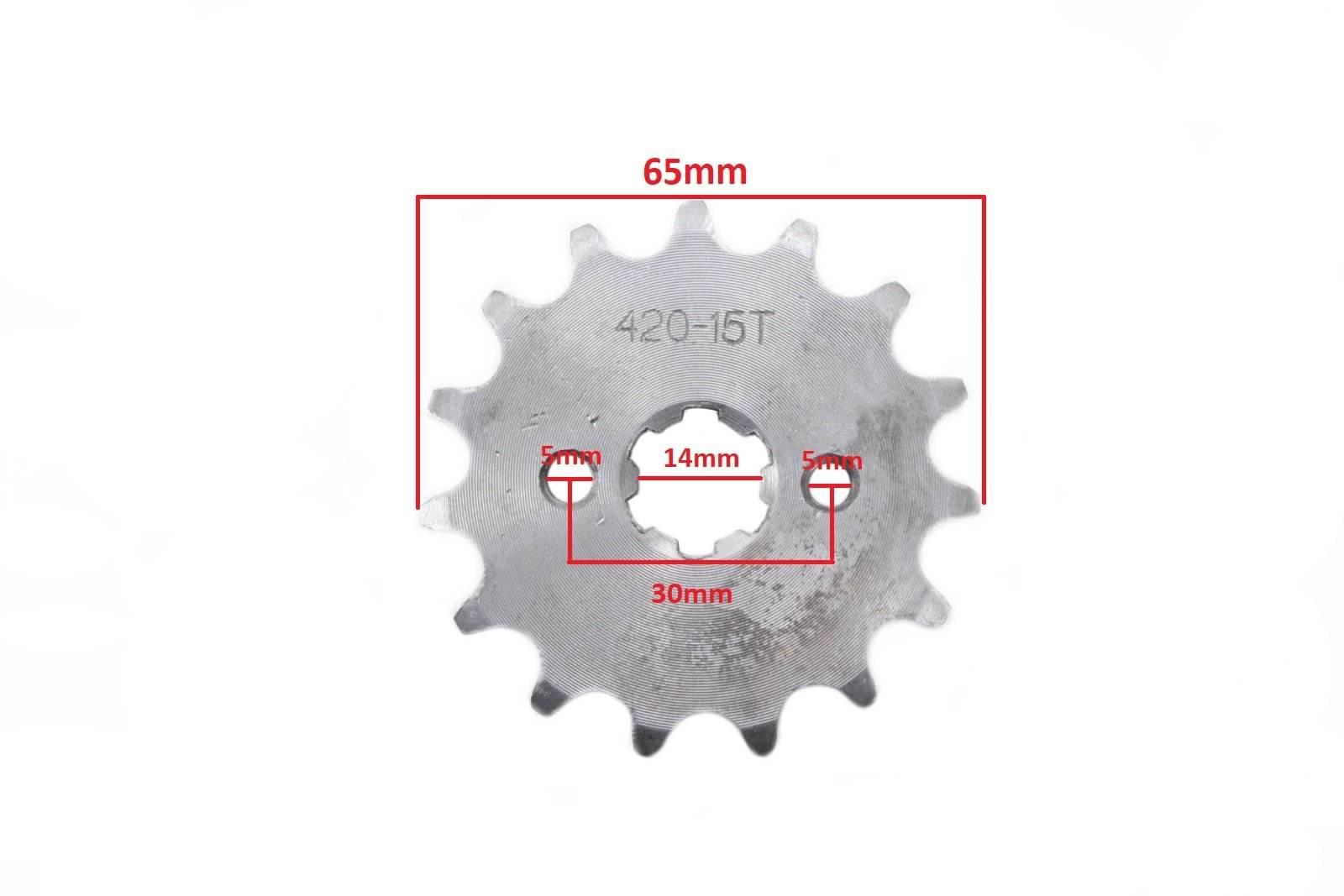Zębatka Przód 420-15Z 14X17Mm Atv Cross 110/125 Bri - zdjęcie 2