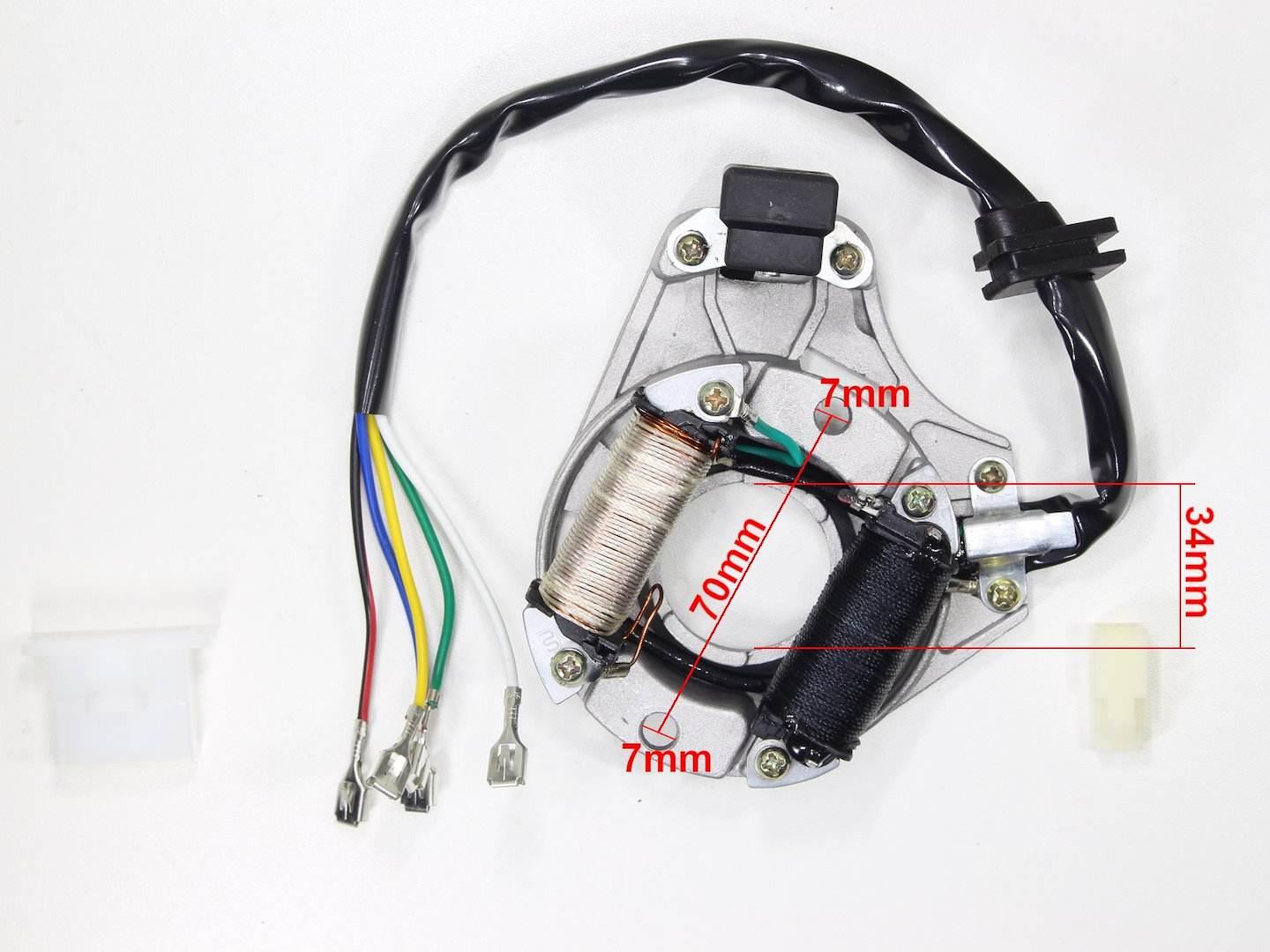 Aparat Zapłonowy Stator Atv 110/125 2 Cewki Rob - zdjęcie 2