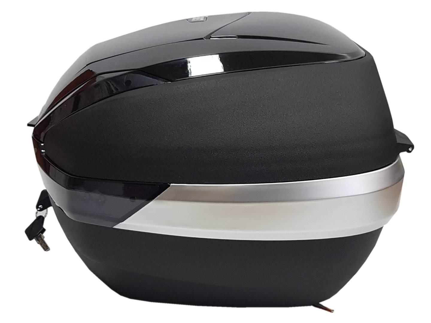 Kufer Centralny Hf E68 Black 48L Światło Stop Led - zdjęcie 3