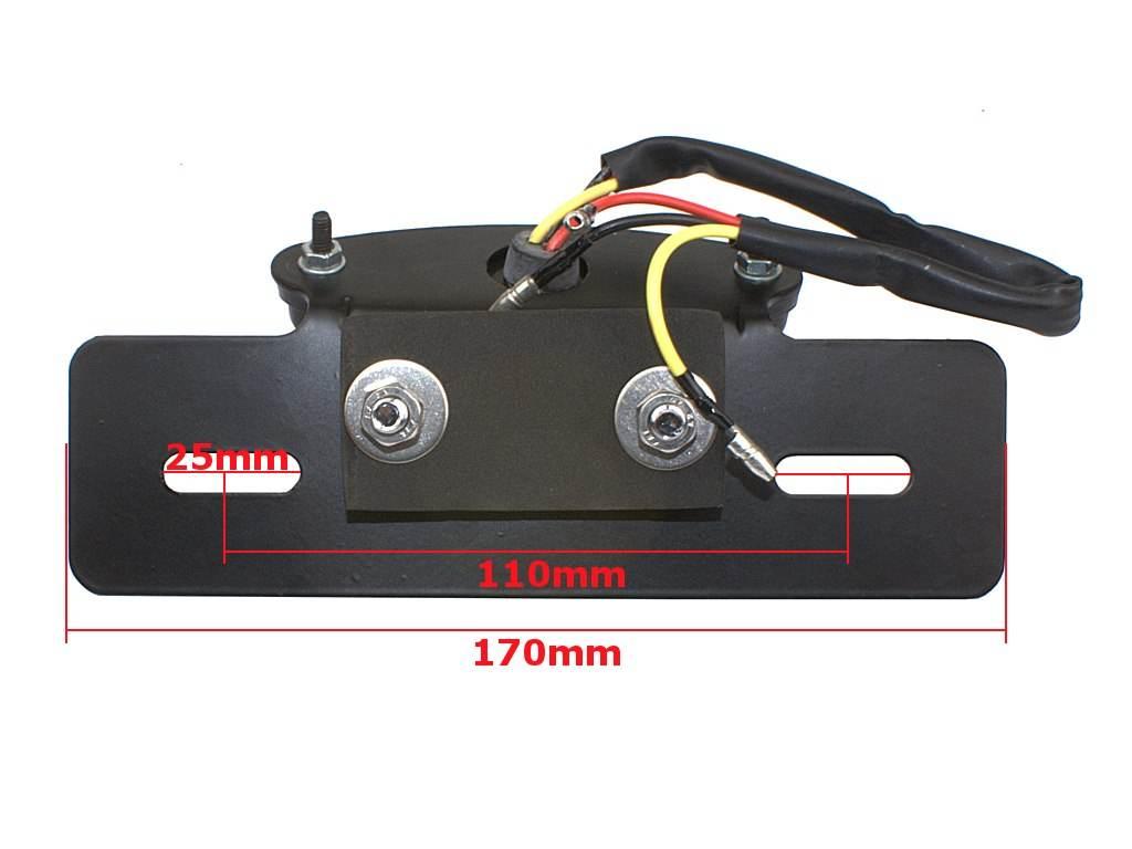 Lampa Tył Z Podstawą Tablicy Rejestr Tl-Gj-022-1 - zdjęcie 3