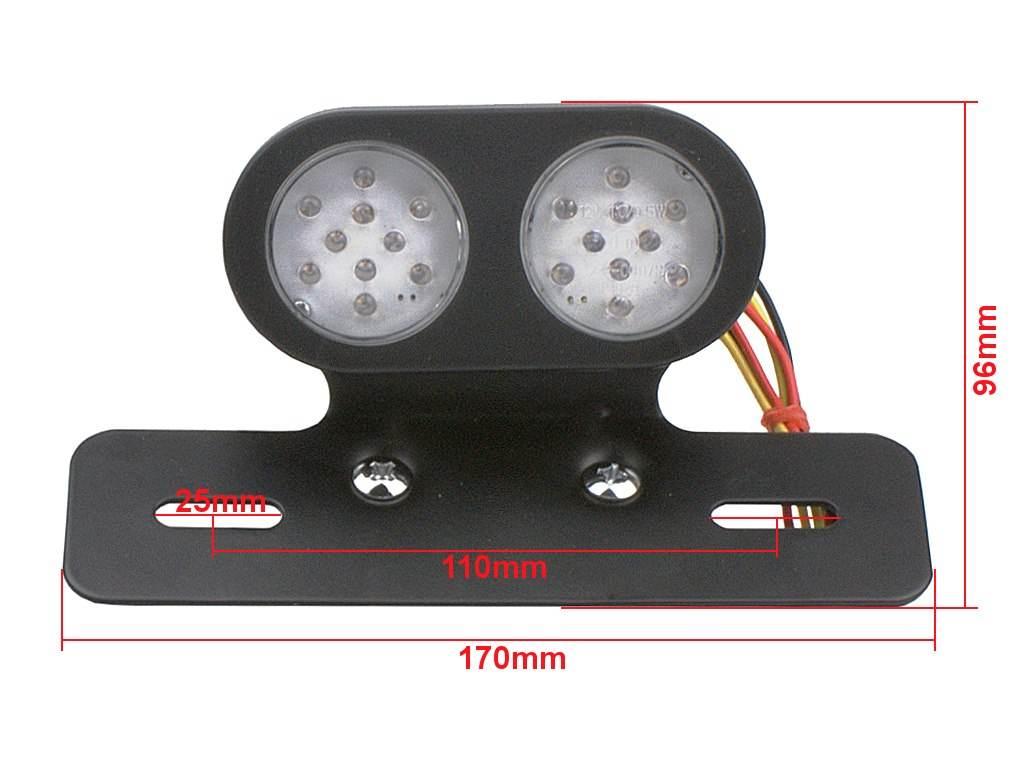 Lampa Tył Z Podstawą Tablicy Rejestr Tl-Gj-023-1
