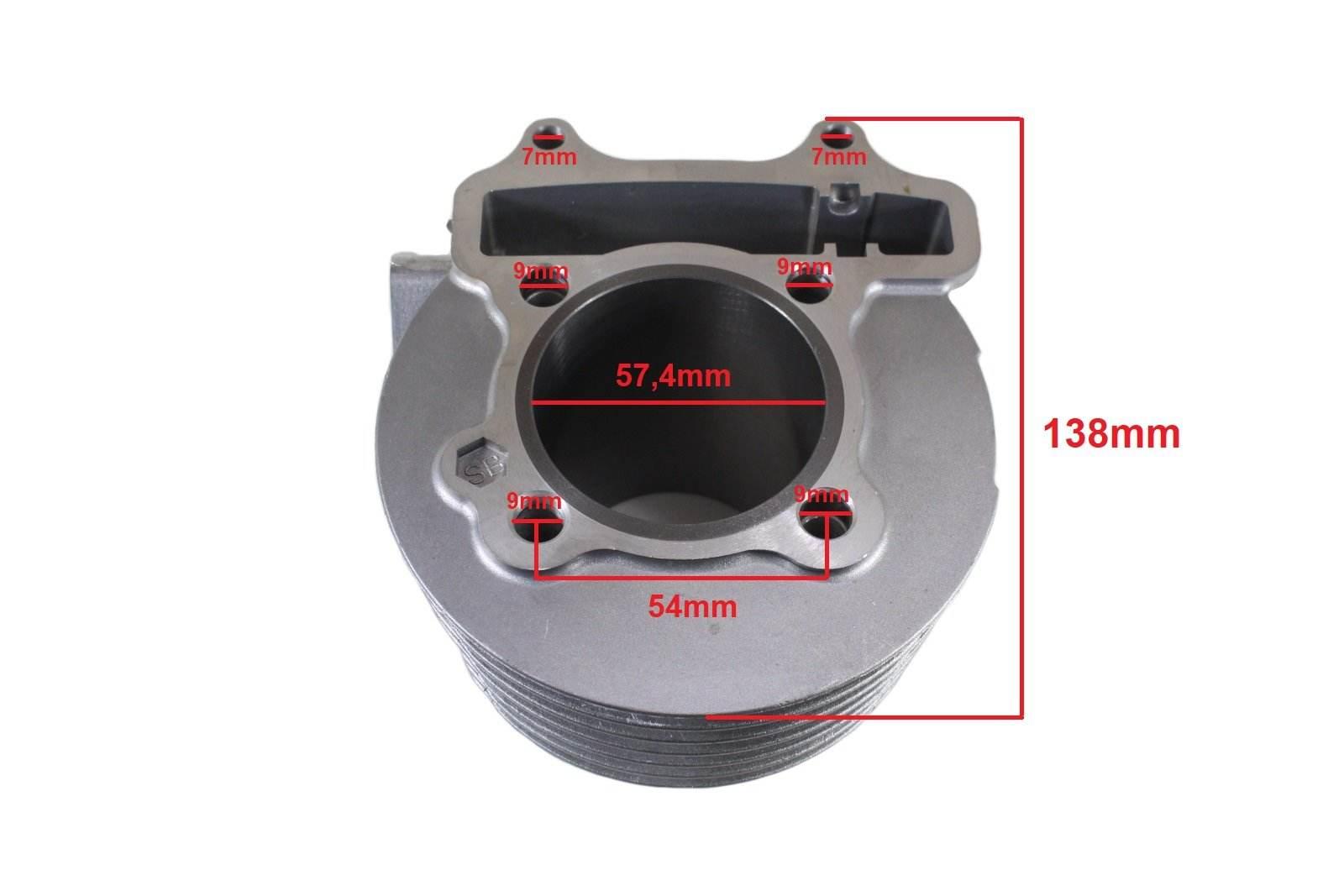 Cylinder Gy6-150 Atv 150 57.4Mm Pin 15Mm Kpl. Win - zdjęcie 4