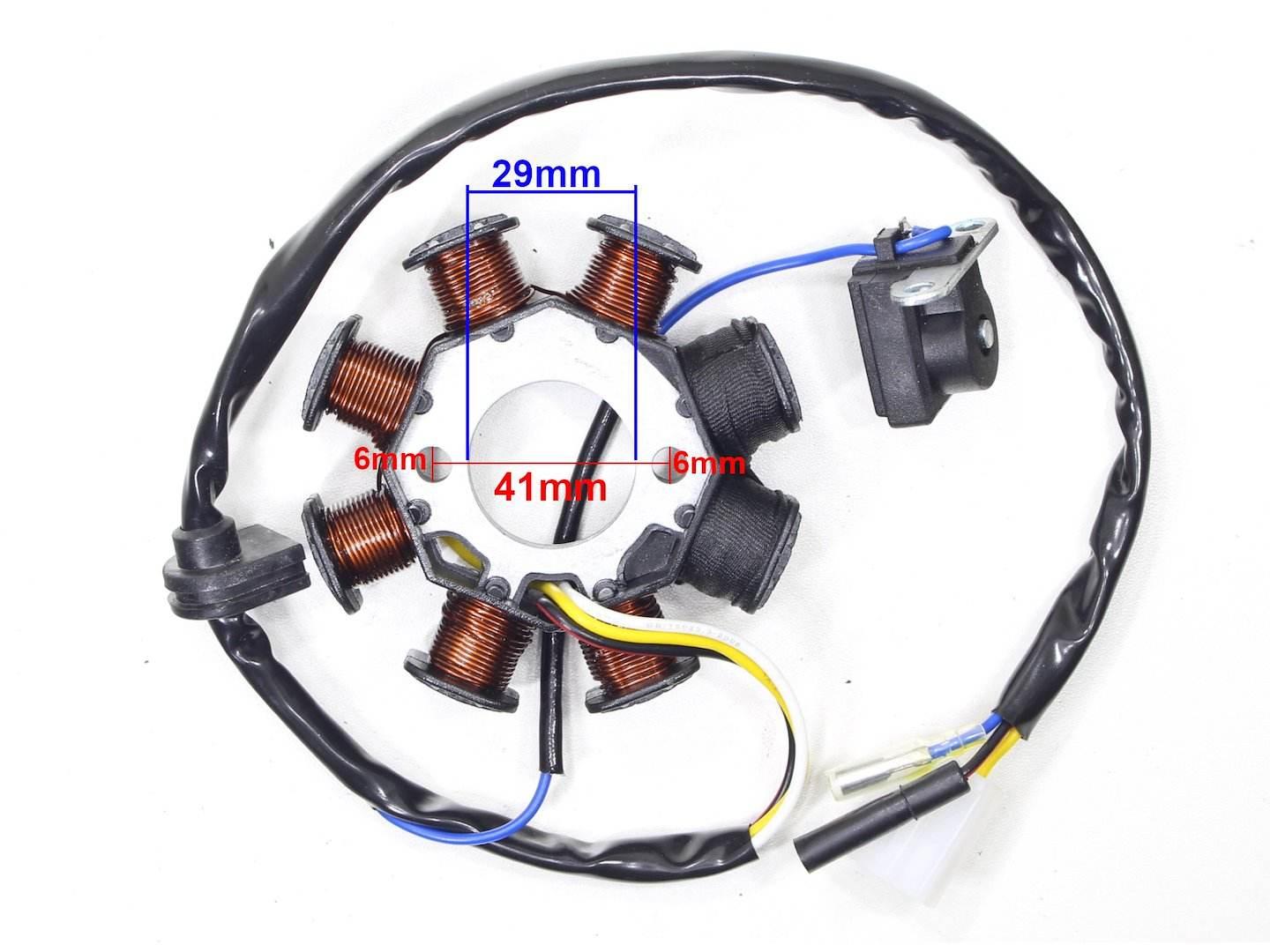 Aparat Zapłonowy Stator Gy6-50 2 Cewki Zapłonowe - zdjęcie 3