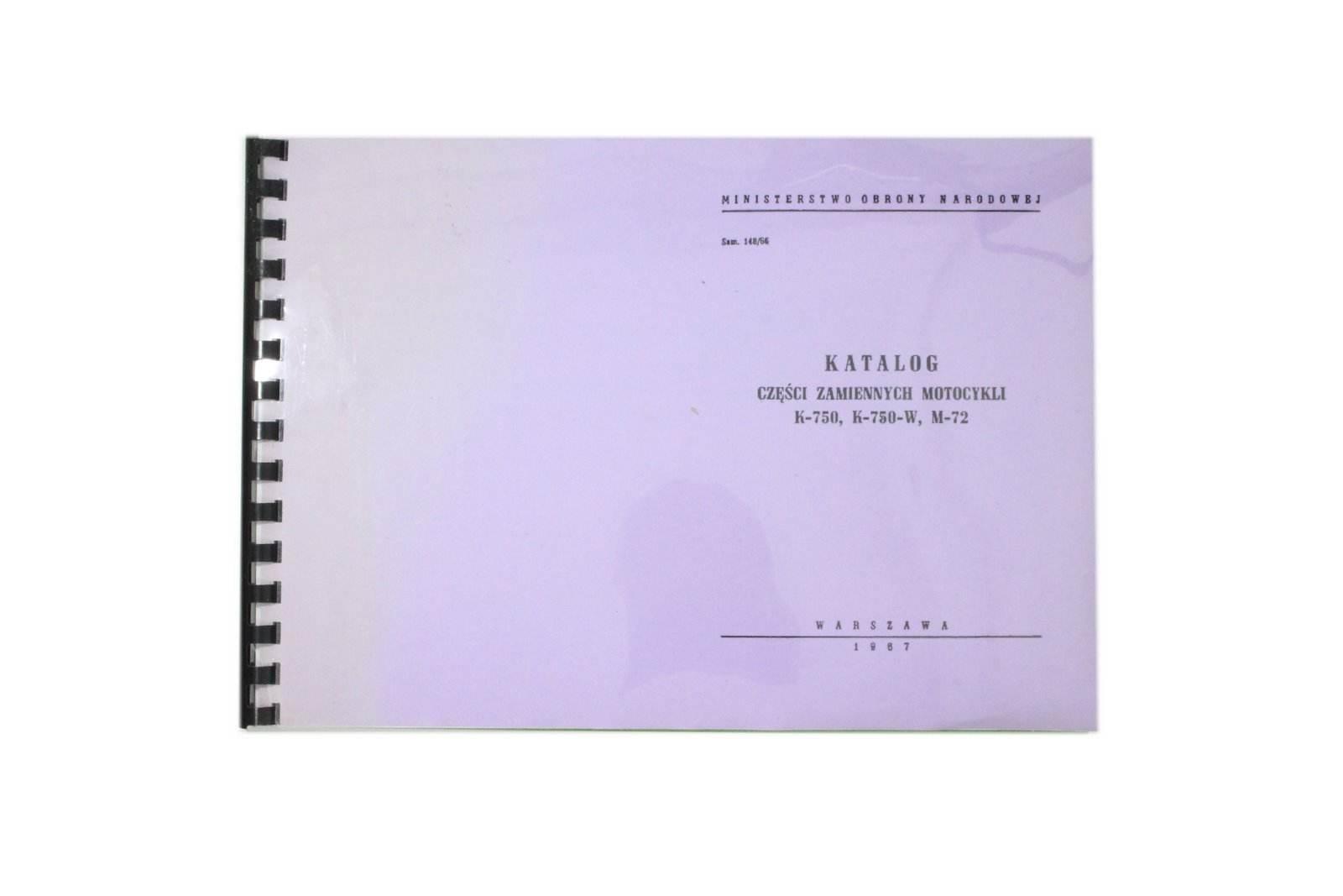 Katalog Części Zamiennych K-750 K-750-W M-72