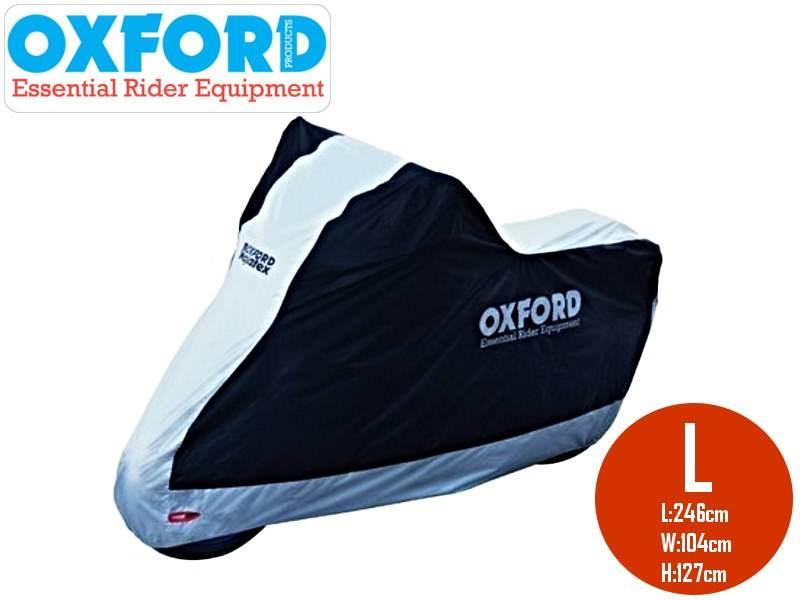 Pokrowiec Na Motocykl Oxford Aquatex L Kolor Srebrny Wodoodporny