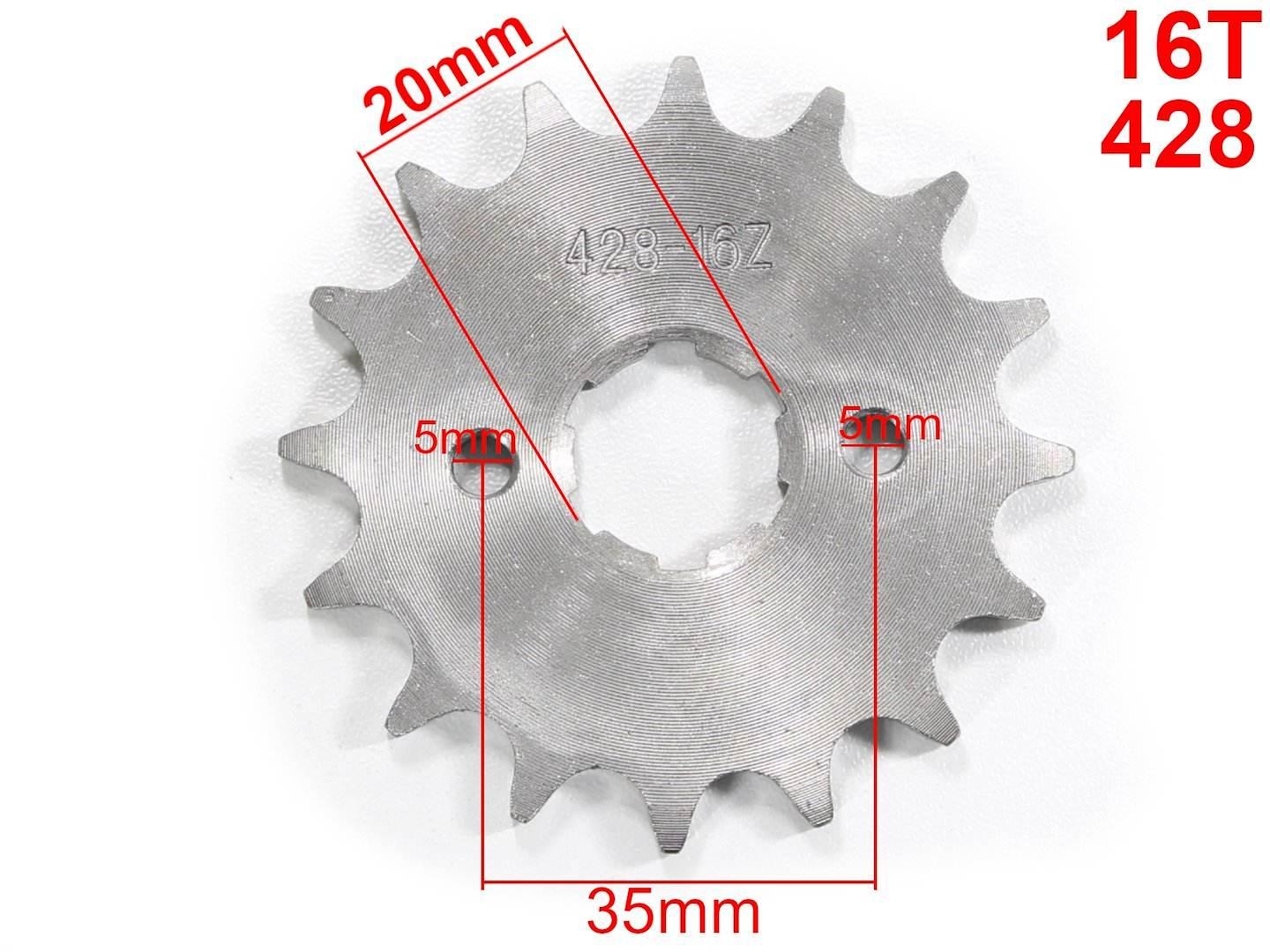 Zębatka Przód 428-16Z Atv Street Cg-150 Cg-200 Rob