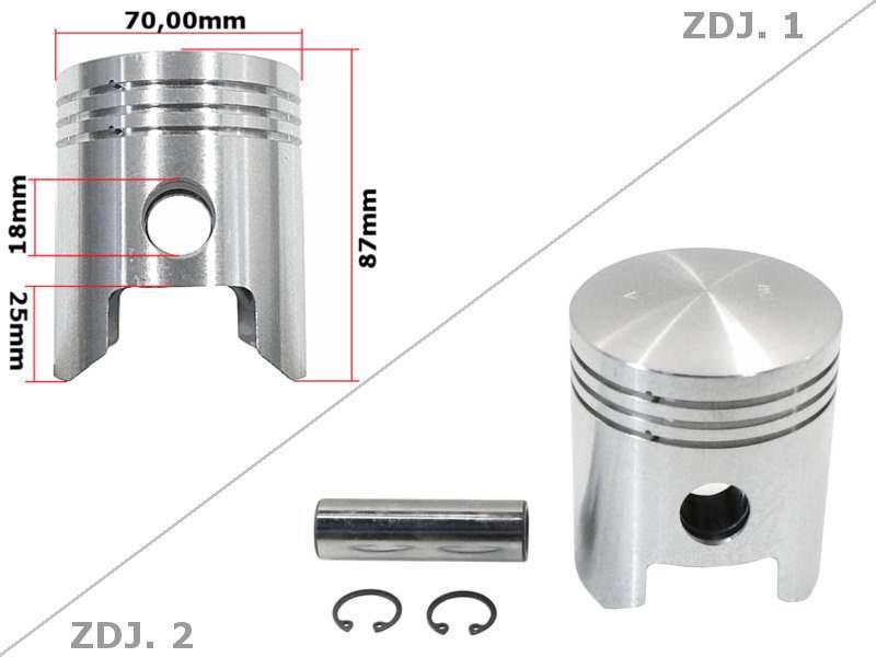 Tłok Mz Ts 250 70,00 2-Szlif Std