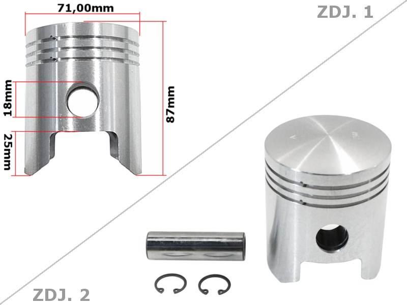 Tłok Mz Ts 250 71,00 4-Szlif Std