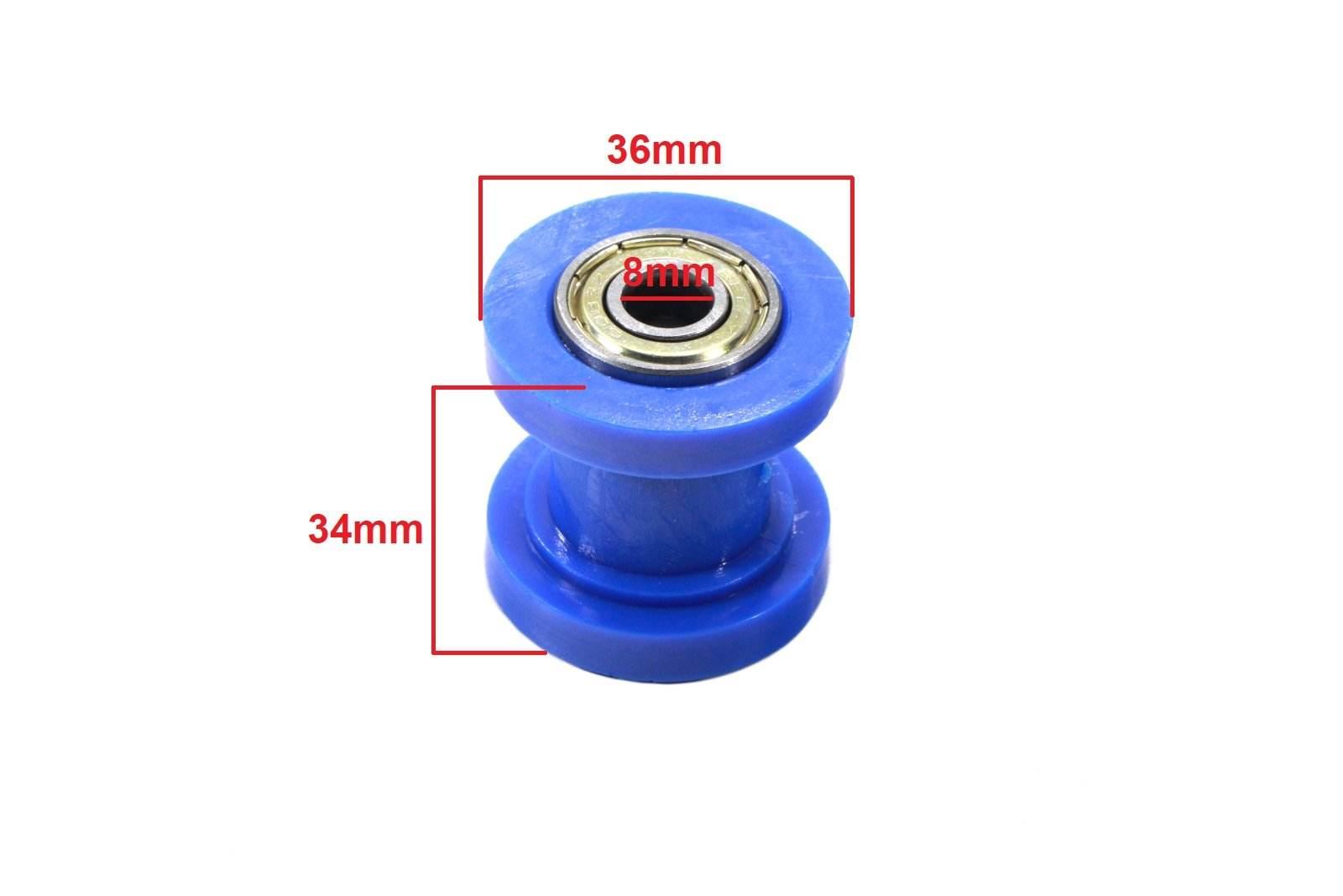 Rolka Napinacza Łańcucha Napędowego 8Mm Niebieska Bri - zdjęcie 2