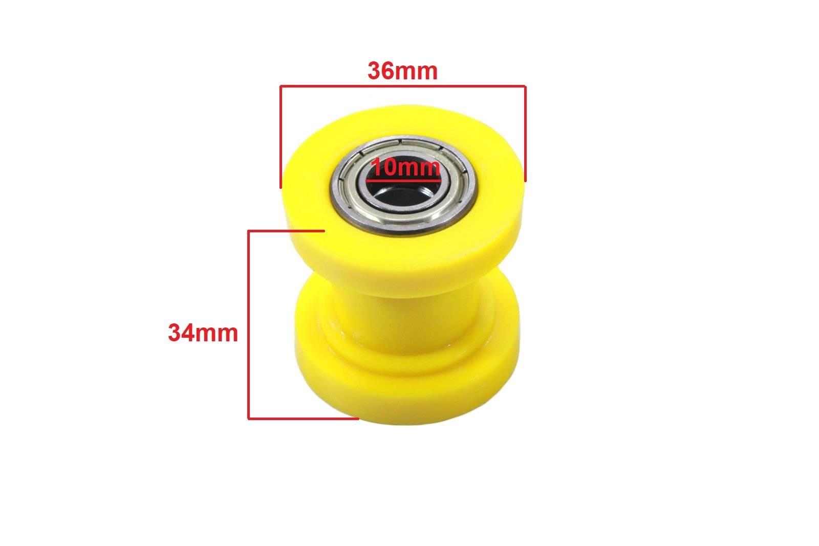 Rolka Napinacza Łańcucha Napędowego 10Mm Żółta Bri - zdjęcie 2