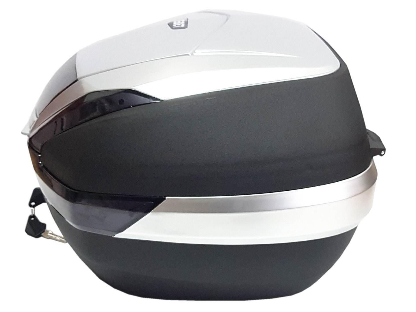 Kufer Centralny Hf E68 Silver 48L Światło Stop Led - zdjęcie 6
