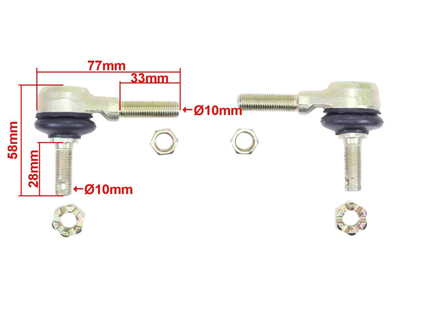 Końcówki Drążka Kierownicy Atv 110/125 L/P Kpl. - zdjęcie 2