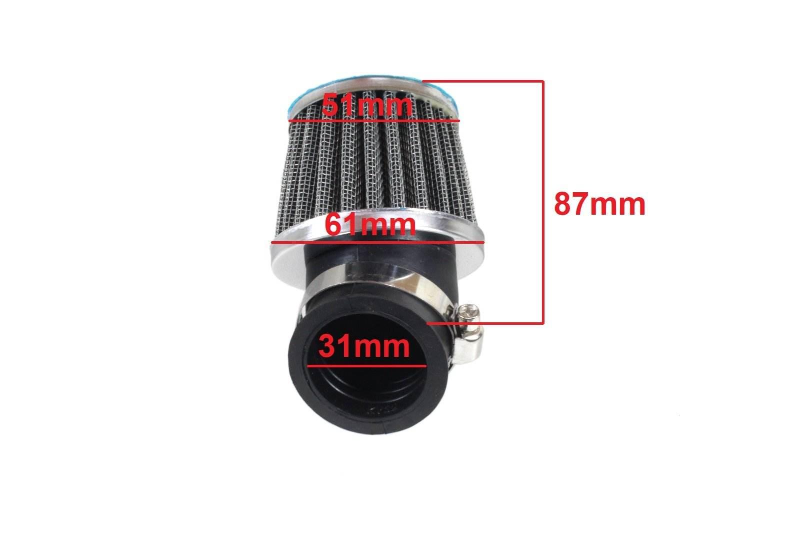 Filtr Powietrza Stożek Fi - 31Mm Kąt 45° Rms - zdjęcie 2