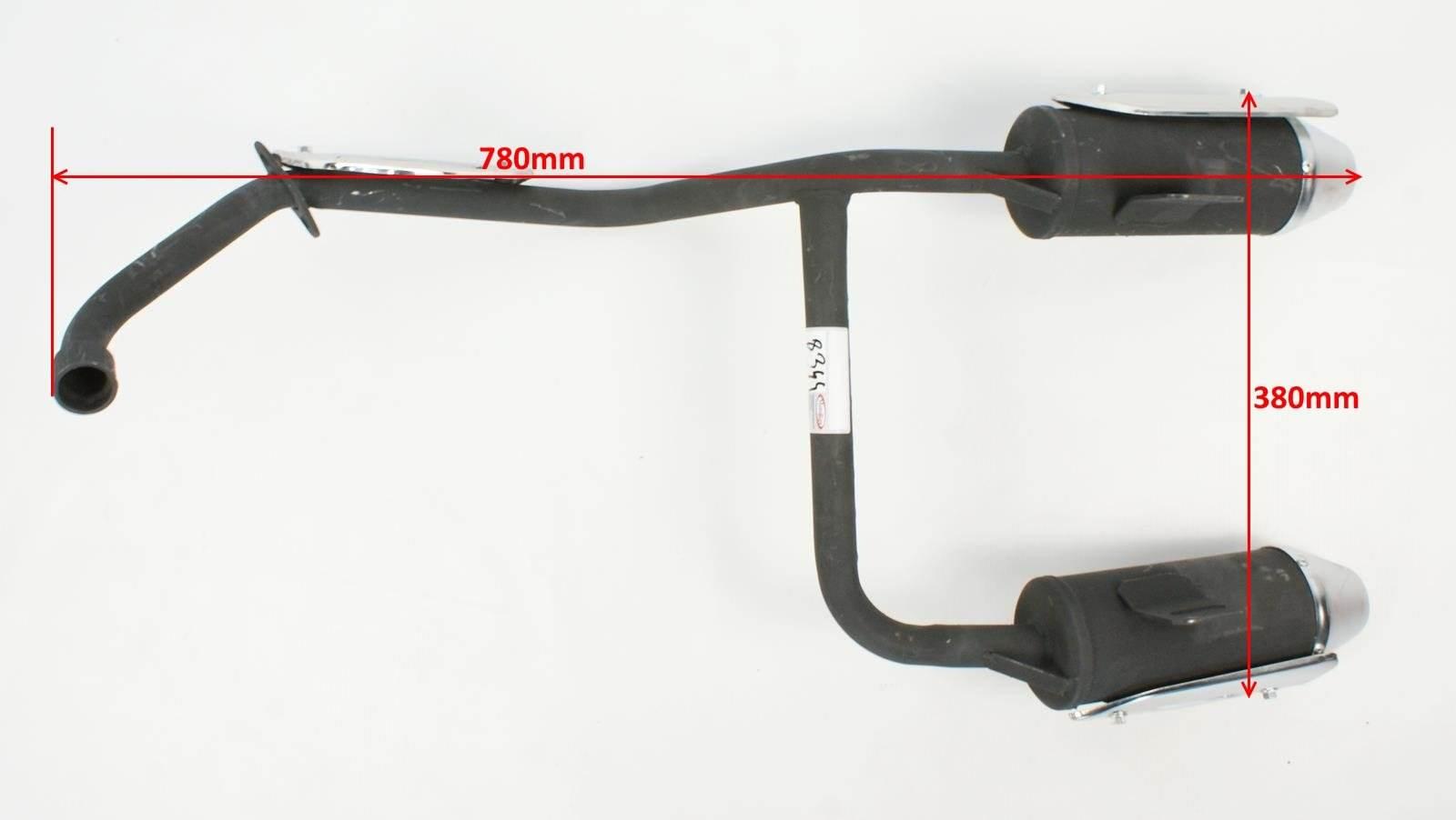 Tłumik Atv 110/125 Podwójny Dyfuzor Hb - zdjęcie 4