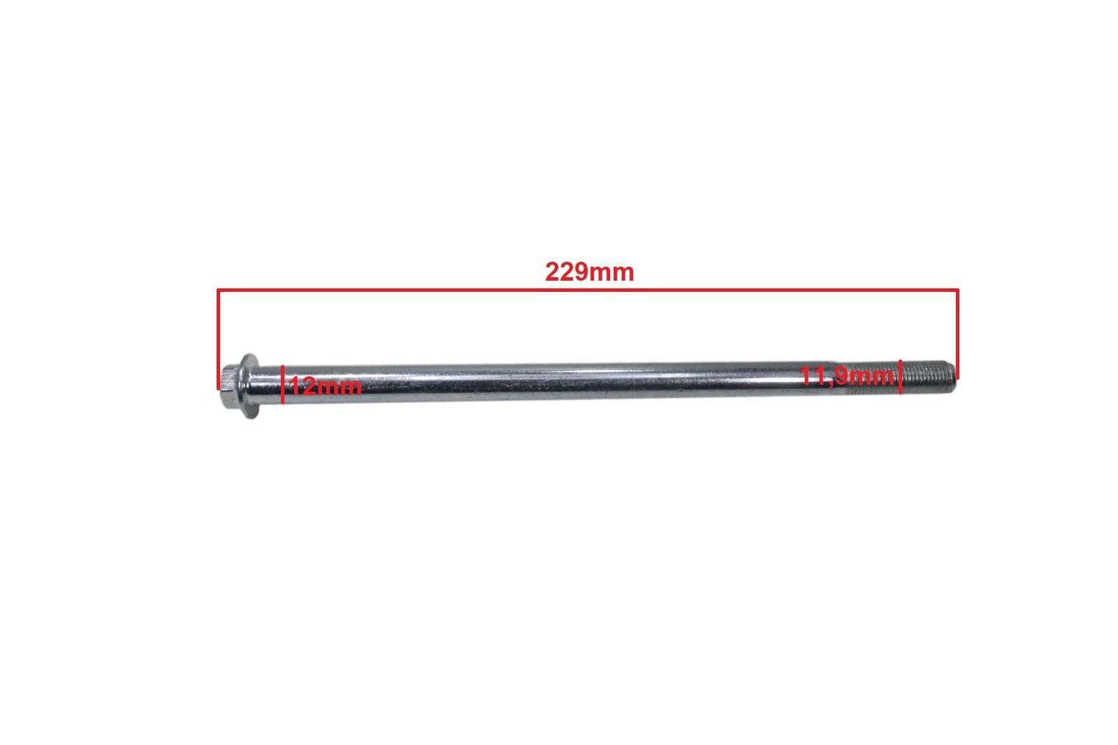 Ośka M12X220Mm Koła Przód Street Romet Router Zipp - zdjęcie 2