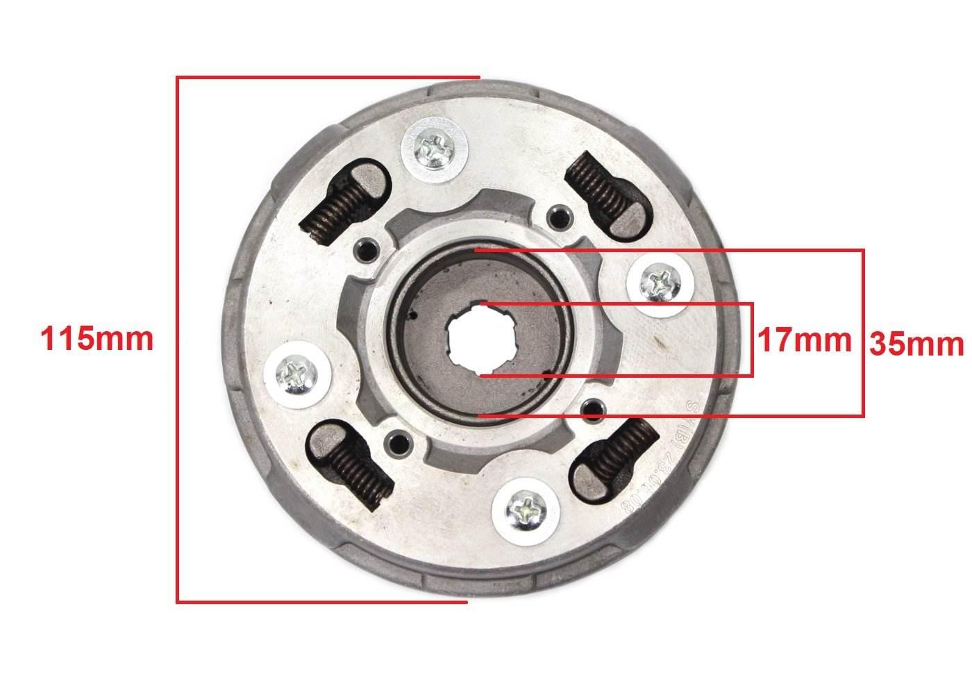 Sprzęgło Atv 110/125 Automat Aluminiowe Tz - zdjęcie 2