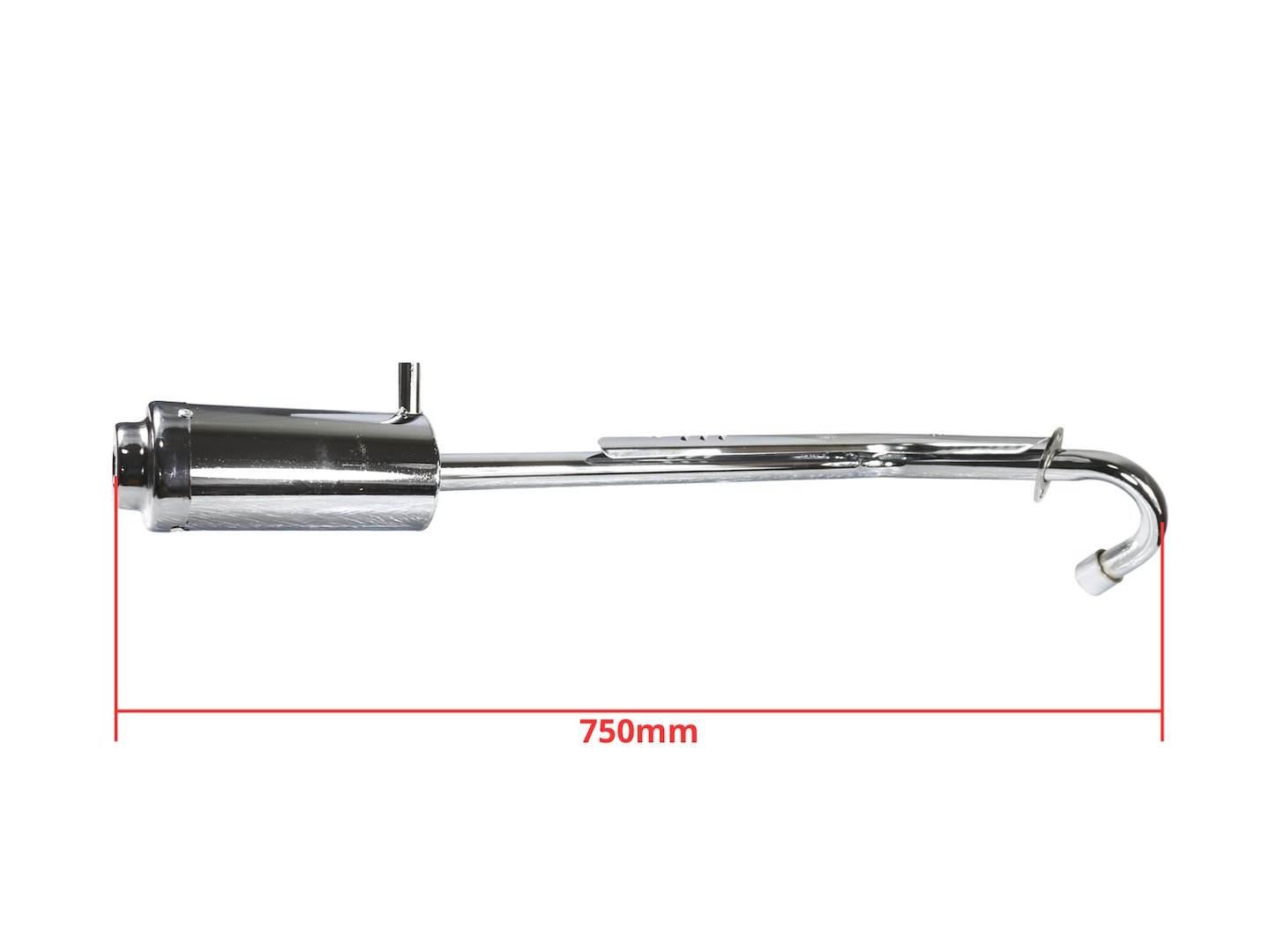 Tłumik Atv 110/125 Pojedynczy Srebrny Hb - zdjęcie 2