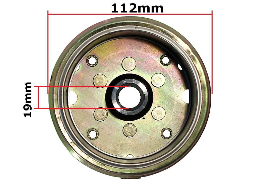 Magneto Koło Zamachowe Atv 150 Gy6-150 Diablo 157Qmj Fuxin - zdjęcie 3