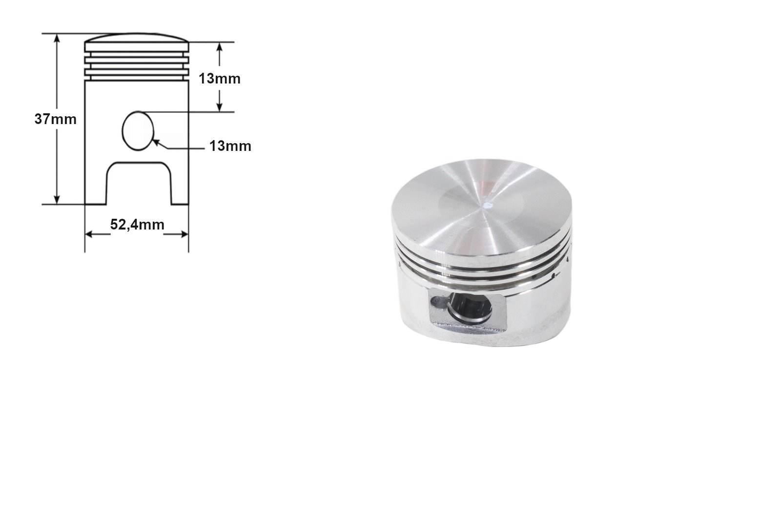 Tłok Atv 110 52.4Mm Pin 13Mm Kpl. Win - zdjęcie 2